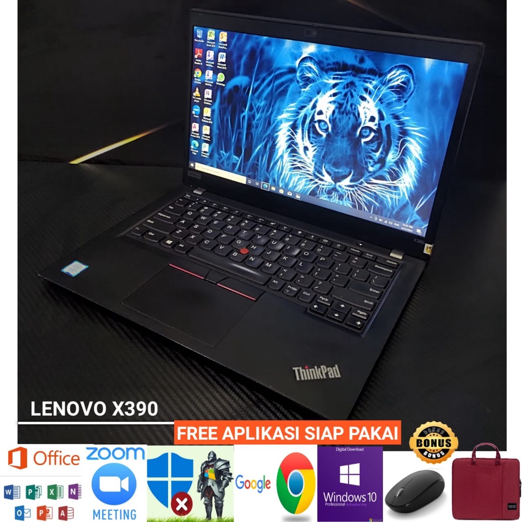 Laptop Lenovo X390 intel Core i5 gen 8 Ram 16GB SSD 256GB - Windows 10