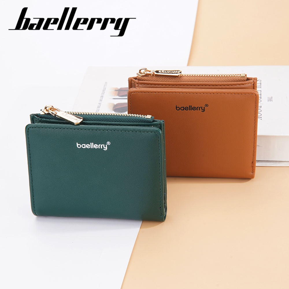 BAELLERRY N8113 Dompet Wanita Kecil Dompet Lipat Bahan Kulit PU Leather Premium WATCHKITE WKOS