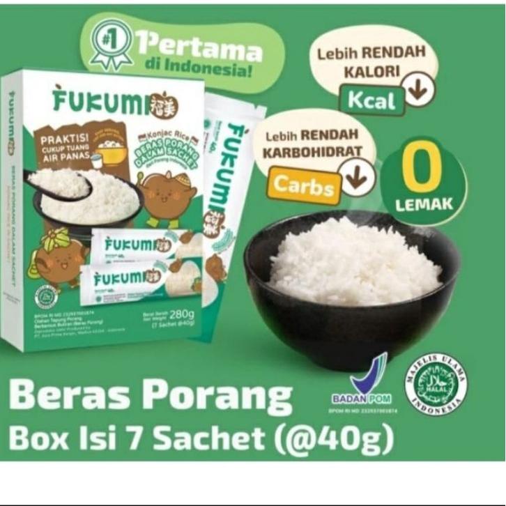 

❅ Fukumi beras porang instant ready stock ✾