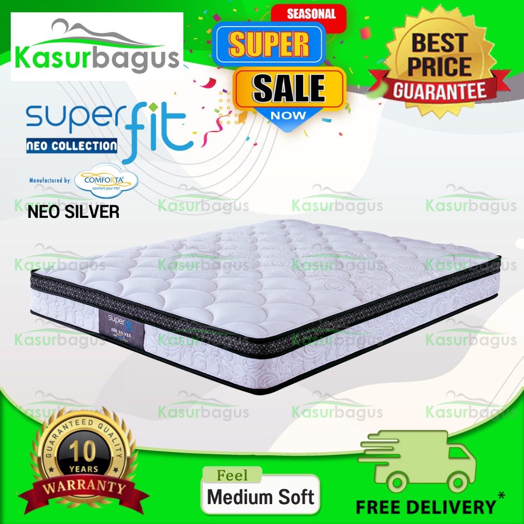 Comforta SuperFit Kasur Springbed Neo Silver - Kasur Saja 180x200