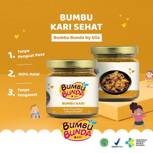 Bumbu Bunda Elia Bumbu Non MSG / Bumbu MPASI / Bumbu Soto Bumbu Opor Bumbu Kari / Nasi Hainan / Semur / Rawon