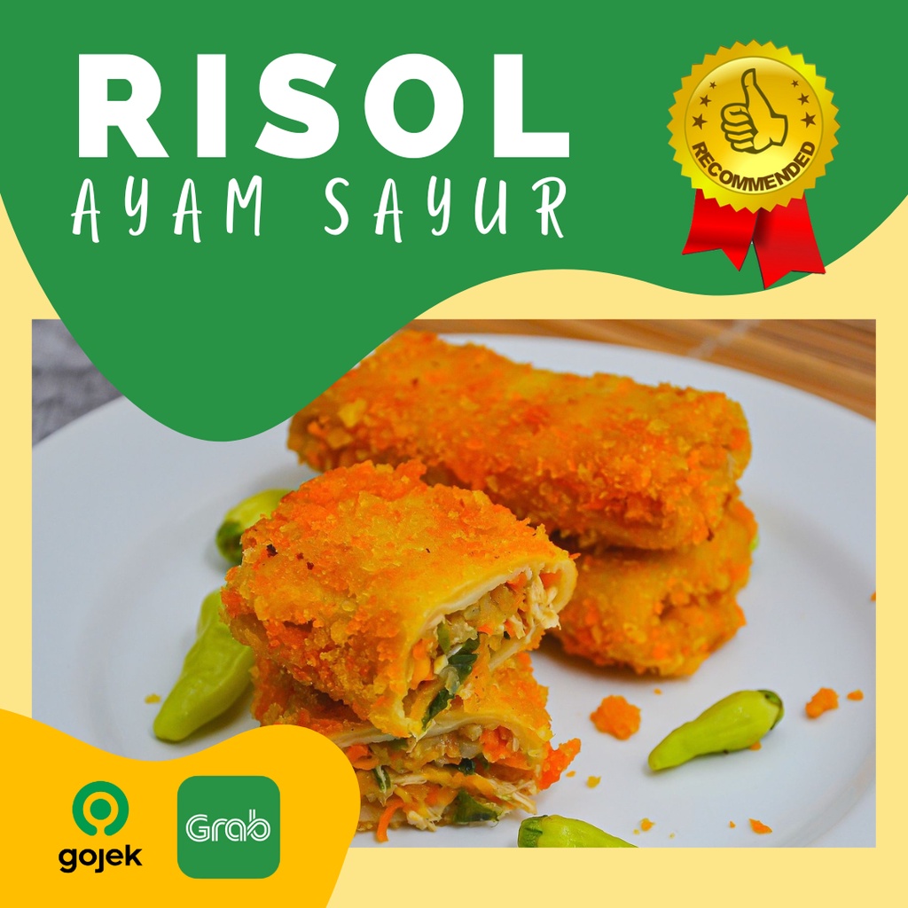 

Risoles Ayam Sayur Risol Sayur - Frozen Food - Makanan Beku