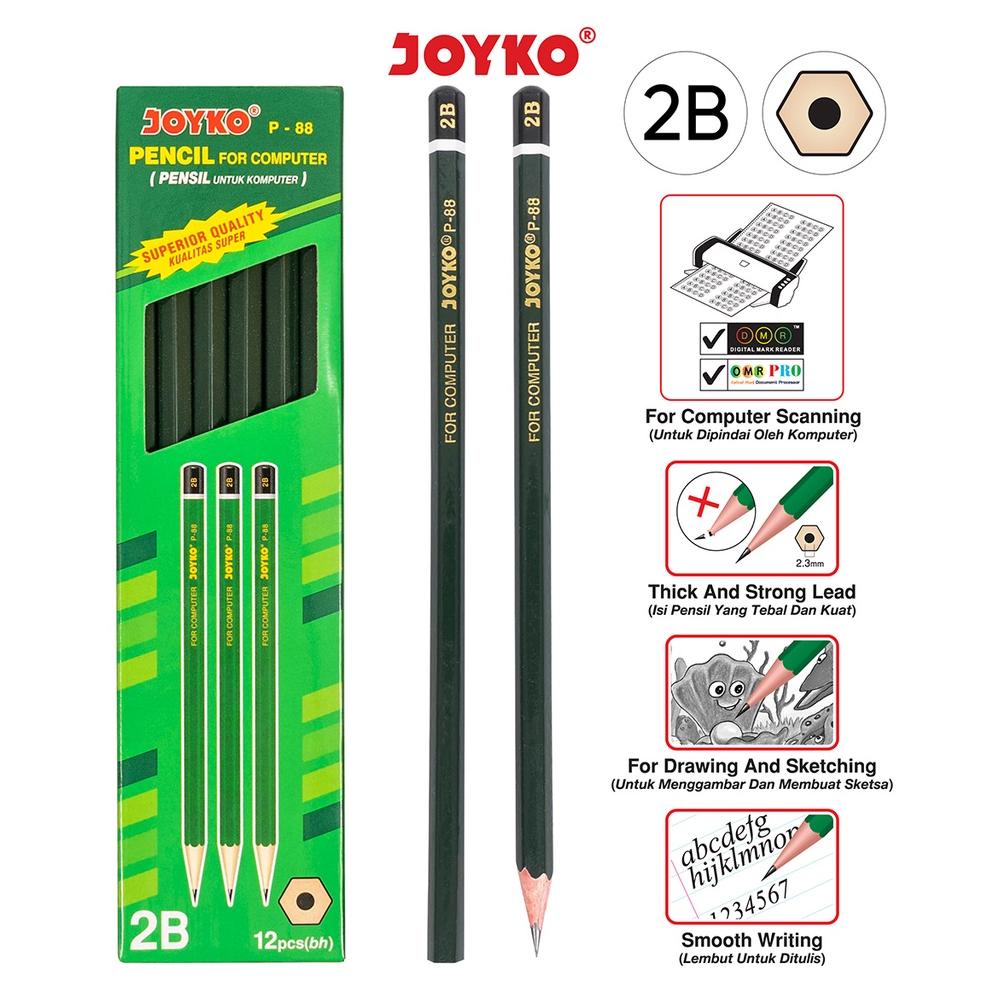 

Promo 1.1 Pencil Pensil Joyko P-88 2B 1 BOX 12 PCS
