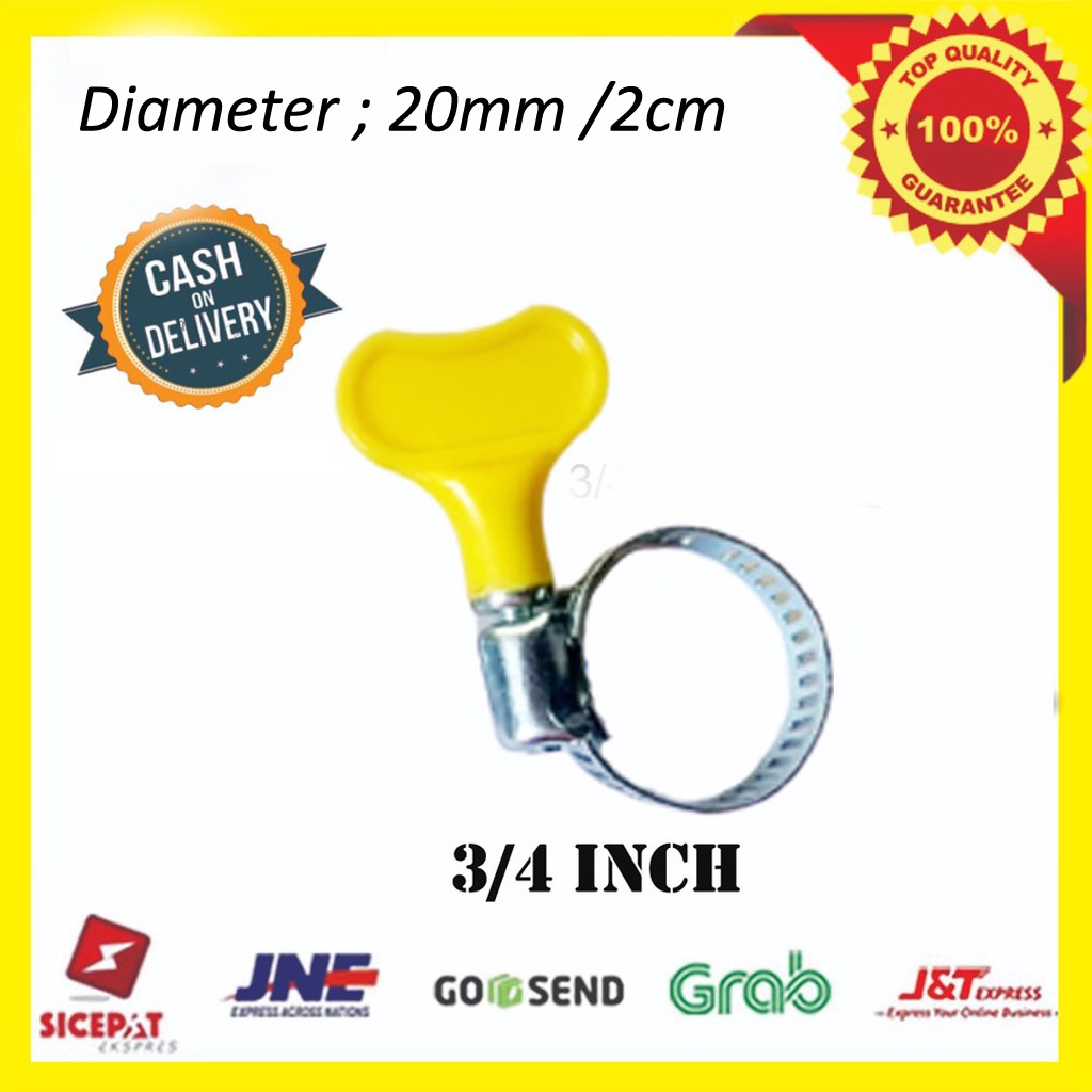 KLEM SELANG GAS KOMPOR REGULATOR &amp; SELANG AIR PENGUAT PENGUNCI SELANG ANTI BOCOR MURAH COD