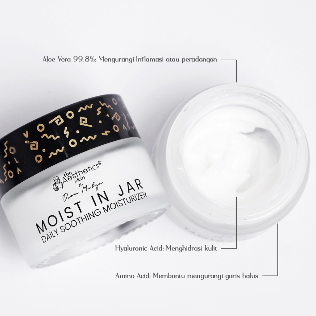 The Aesthetics Skin X Dion Mulya Moist In Jar Daily Soothing Moisturizer