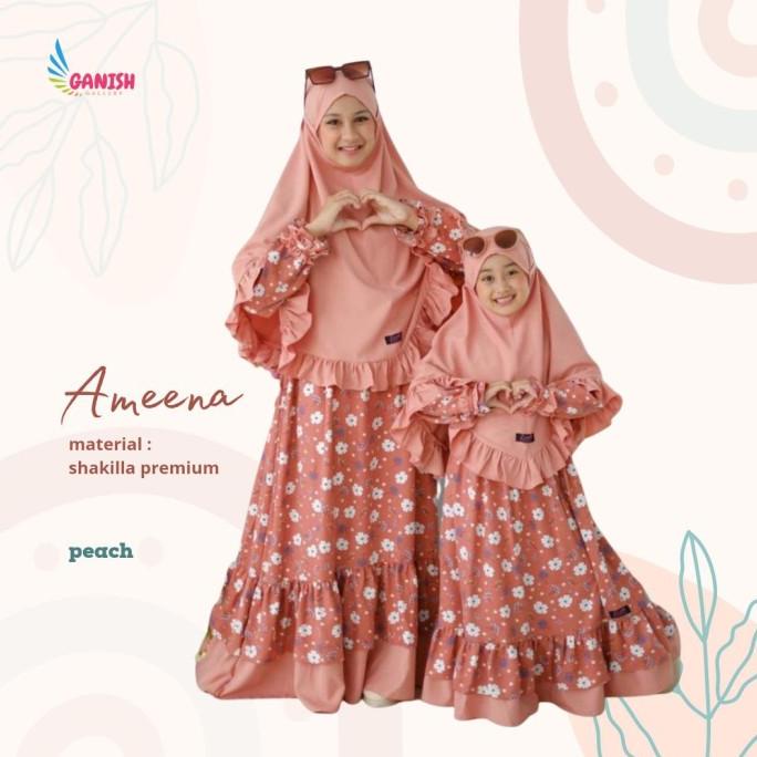 Gamis Anak Perempuan Baju Muslim Lebaran Remaja Couple 1 12 14 Tahun