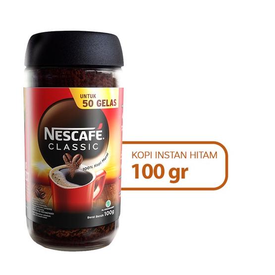 

➨ Nescafe Classic Kopi Hitam Instan Jar 100 gr ♝