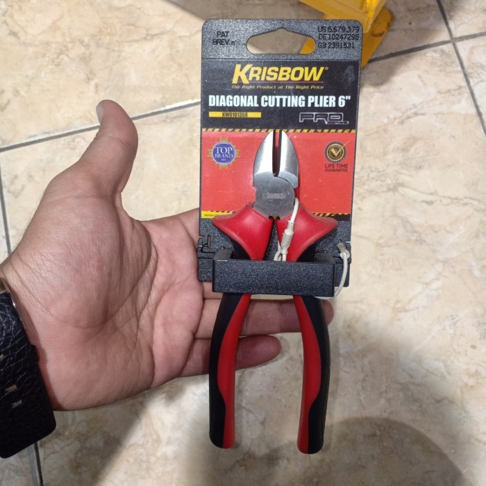 Tang Potong Krisbow - Tang Potong Diagonal 6 Inci Super Tajam