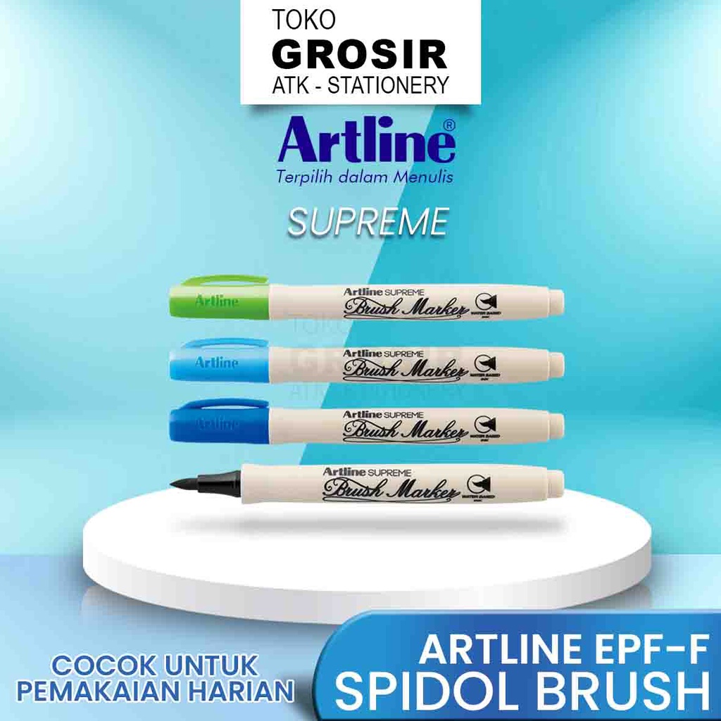 

ARTLINE Brush Pen Pena Kuas Warna Spidol Kaligrafi Brushpen Art Marker Lettering Calligraphy EPF-F