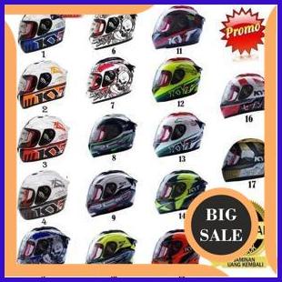 parts KYT RC 7 MOTIF ORIGINAL HELM FULL FACE CEWEK COWOK TERBARU JUAL INK 140ZZ3