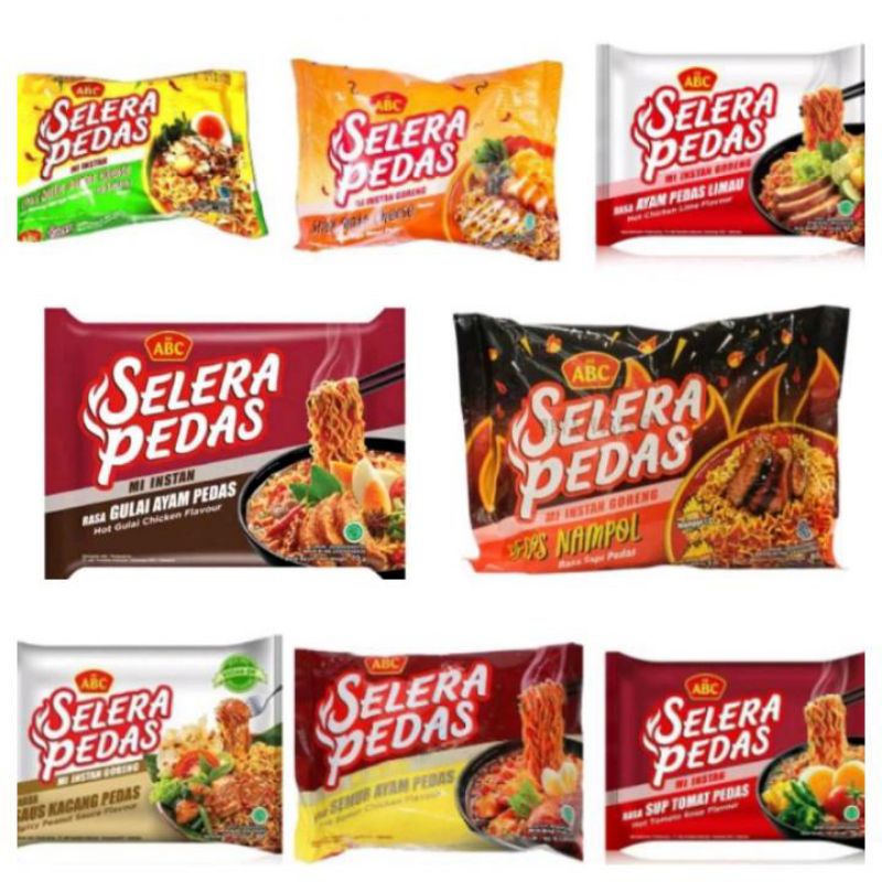 

MIE ABC SELERA PEDAS 70GR ALL VARIAN /PCS