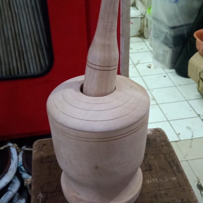 Terlaris Lumpang Kayu L Lumpang Tutup L Lumpang Kecil L Lesung Kayu