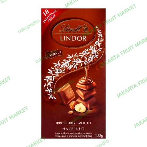 

COKELAT LINDT LINDOR HAZELNUT 100G