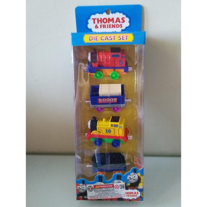 DIE CAST THOMAS AND FRIENDS BESI MAGNET ISI 4 PCS TERBARU