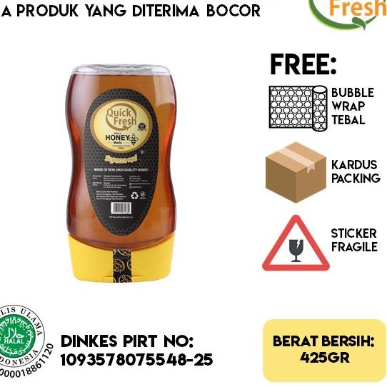 

♤ [ANTI PECAH] Quick Fresh Honey / Asli 425G (Squeeze) ♕