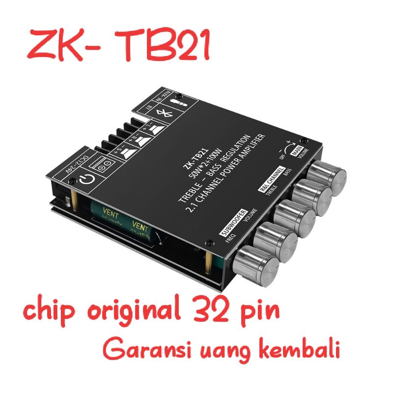 ZK-TB21 BLUETOOTH AMPLIFIER 2.1 POWER 2X50W + 100W