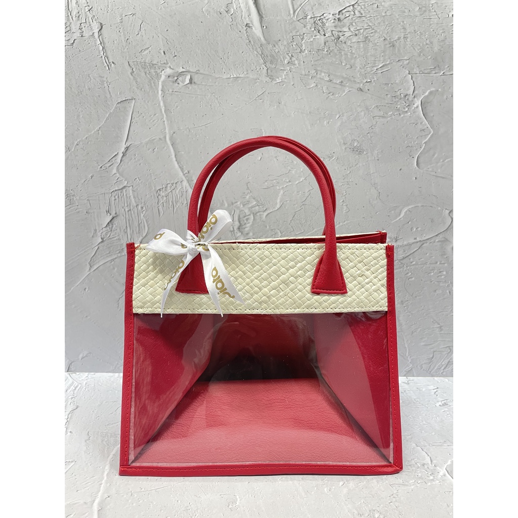 BESEK MALANG - TAS PANDAN MERAH 25 CM