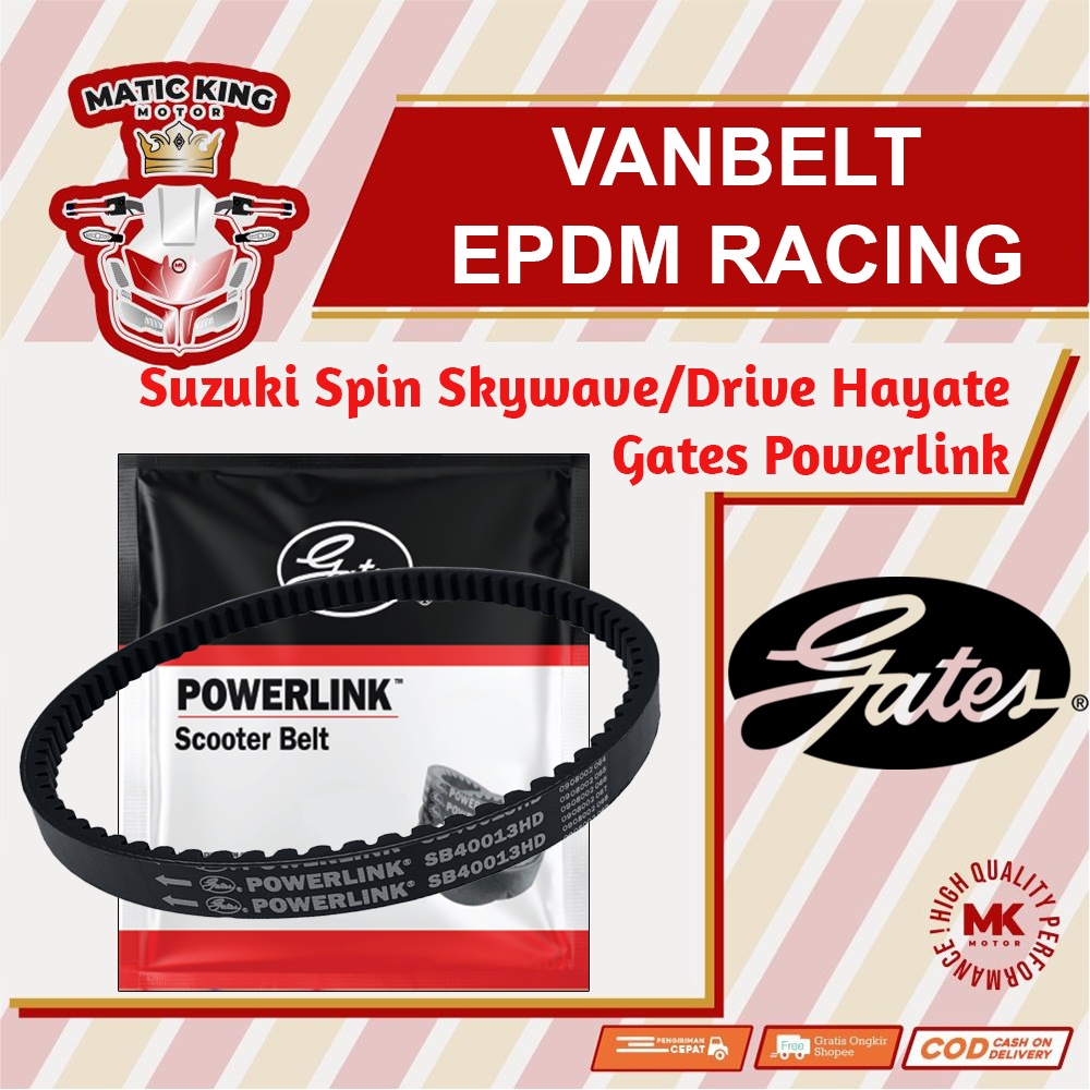 Vanbelt V Belt Van Belt Spin Nex II Address Skywave Skydrive Hayate Gates Powerlink Made in Thailand