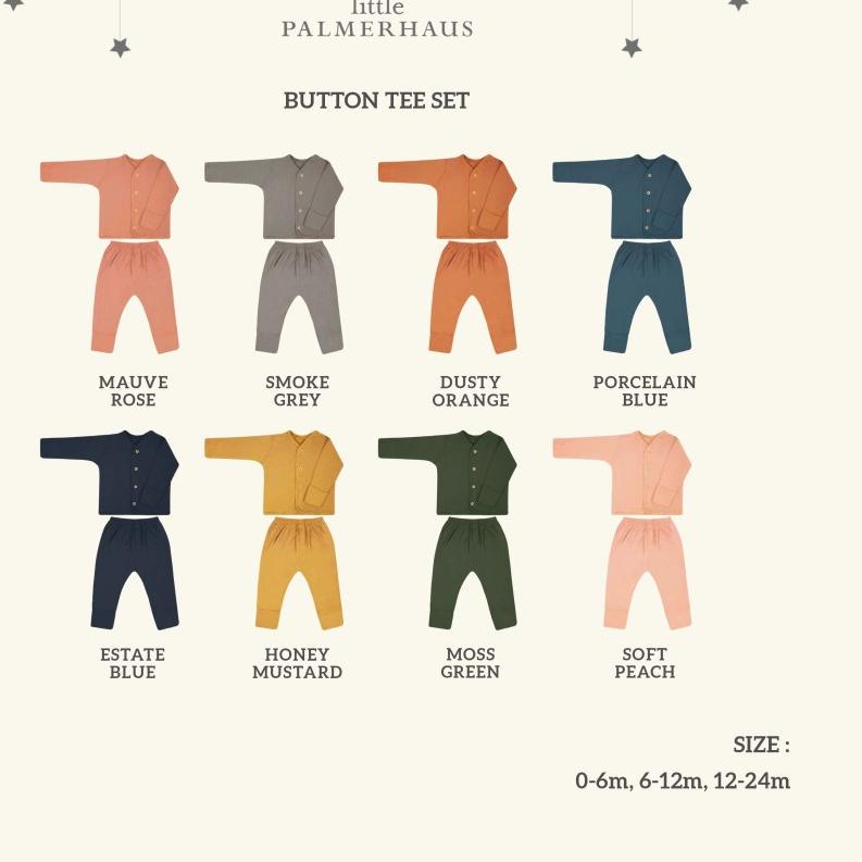 Little Palmerhaus Button Tee Long Sleeve Set - LP68