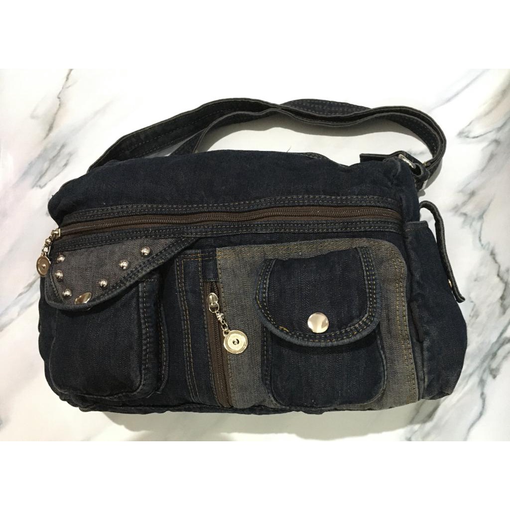 Tas Selempang Gaul Original Jeans Madeleine 441. Darena Bags Bandung