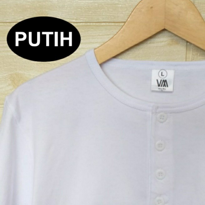 kaos tunik muslim/tunik kaos/tunik polos catun combet 24s - Putih, M Berkualitas A2G0