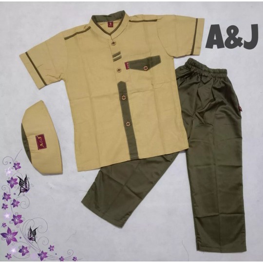setelan KOKO anak A&J MADINAH PENDEK A&J