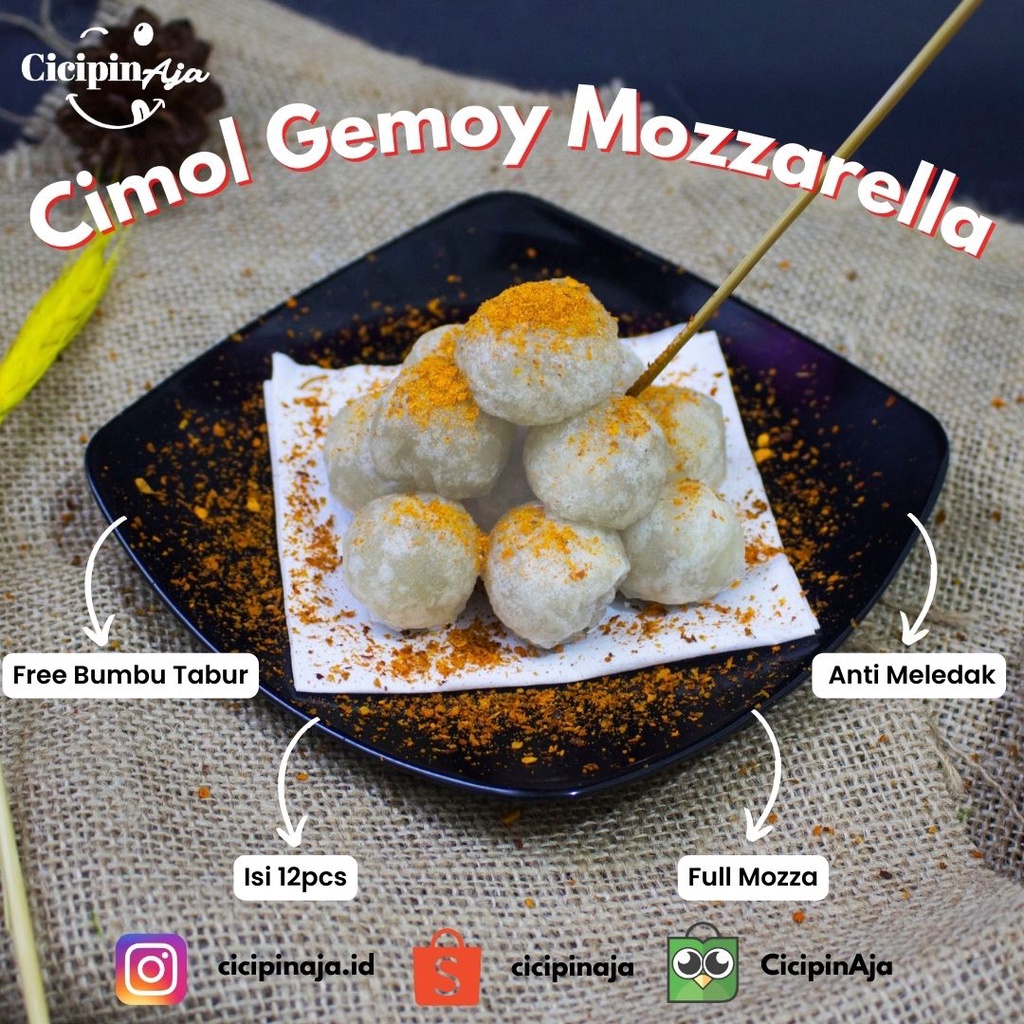 

[Cicipinaja.id] Cimol Mozzarella Keju Meleleh Kaya Liat Kamuuuu