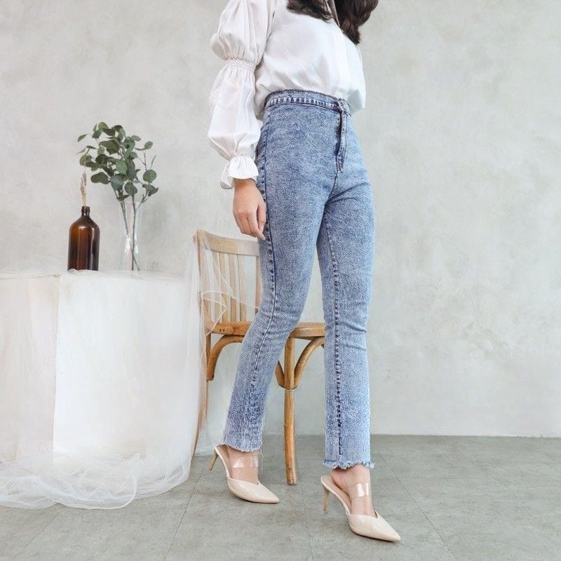 CELANA CUTBRAY JEANS WANITA HIGH WAIST JEANS CUTBRAY RAWIS