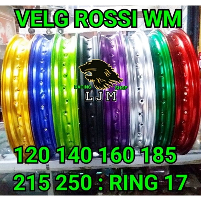 VELG ROSSI WM 120 140 160 185 215 250 RING 17 SATU VELG BARANG BARU TERMURAH