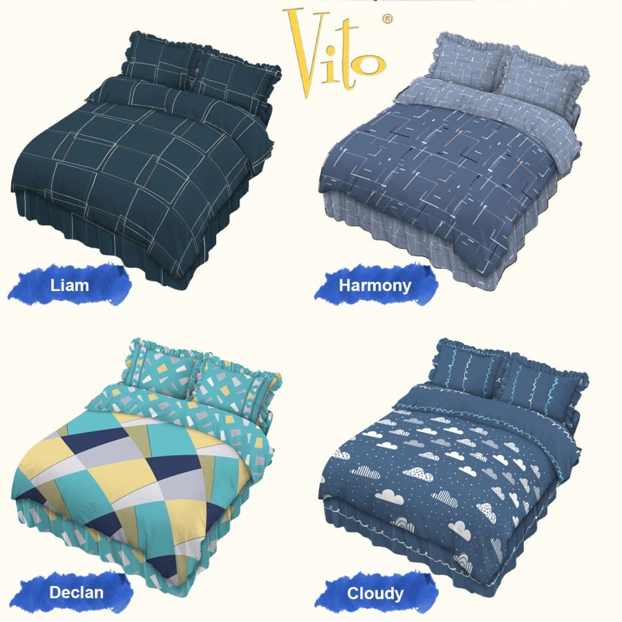 BEDCOVER VITO 180 X 200 SPREI RUMBAI
