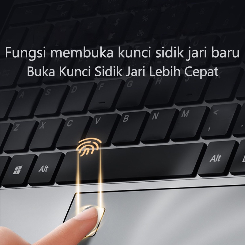 [BARU] LAPTOP 8GB RAM 256GB SSD IIntele HD Graphics 500 GPU up to 2.9GHz Windows 10 Pro Backlit Keyboard/Fingerprint Unlock