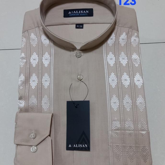 Sale Baju Koko Pria Alisan Lengan Panjang Bordir Reguler C1 Original /BAJU KOKO PRIA/BAJU KOKO DEWAS