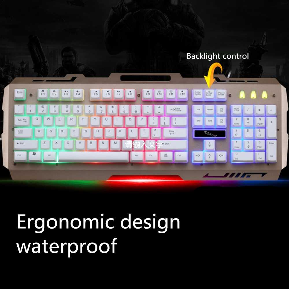 Leopard Keyboard Gaming Keyboard PC Laptop Komputer LED RGB - G700