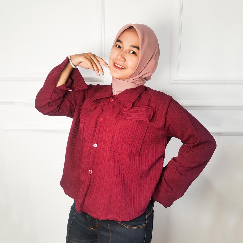 DEA TOP BLOUSE WANITA // KEMEJA LADY CRUSH WANITA