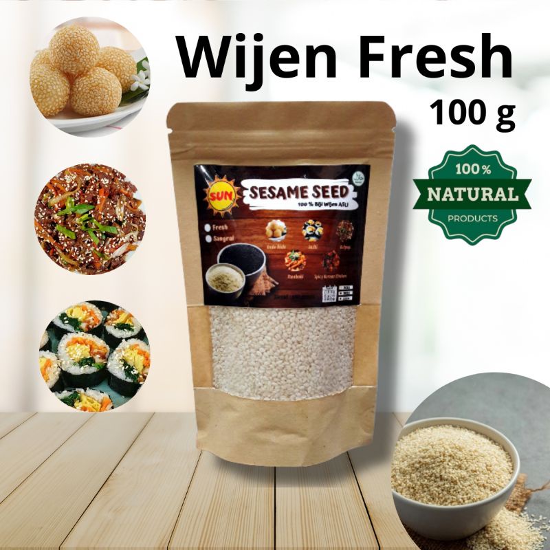 

Wijen Wijen putih Biji wijen Biji wijen putih Wijen 100 gram