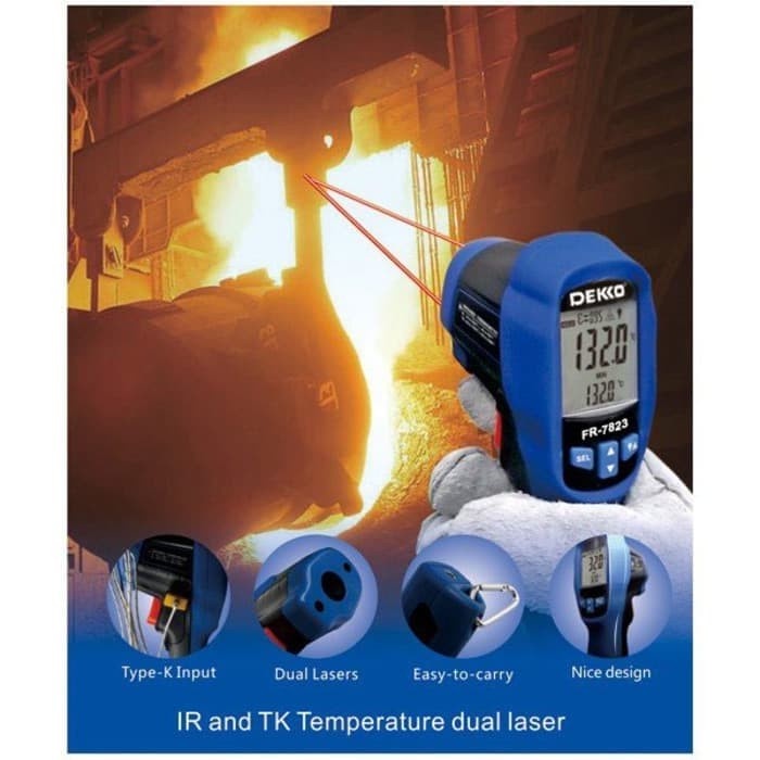 Terlaris Dekko Fr-7823 Infrared Thermometer