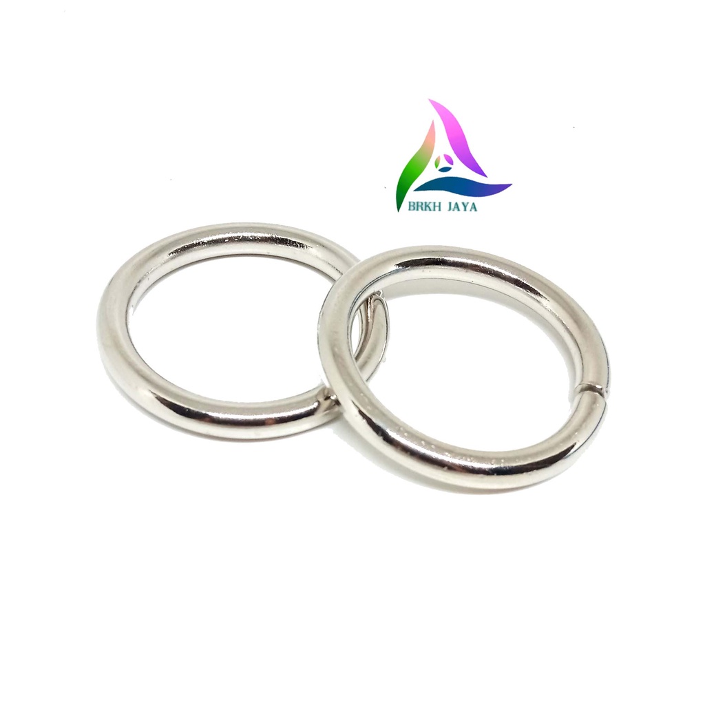 RING O BULAT BESI UKURAN 3.2 CM TEBAL NIKEL