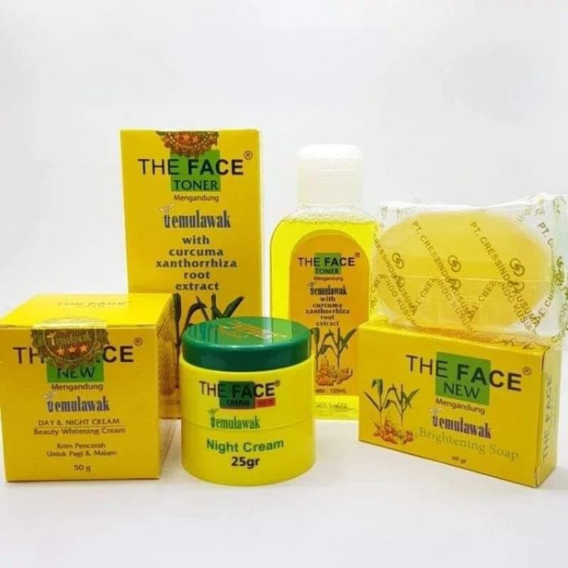 THE FACE Paket 5 in 1 BPOM | Temulawak | Collagen |