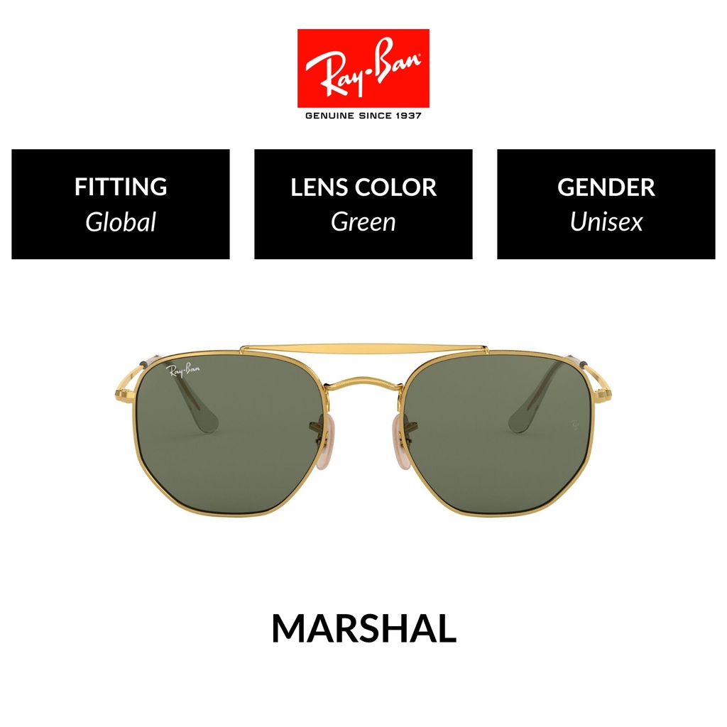 RAY-BAN The Marshal | RB3648 1 | Global Fitting | Sunglasses | 54mm