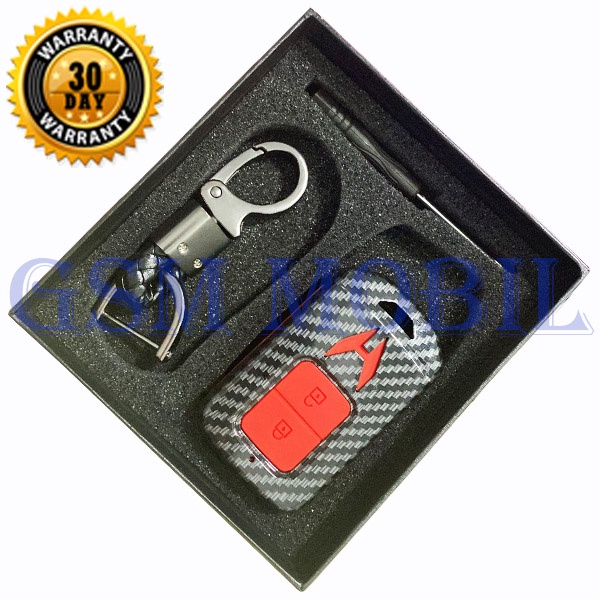 Case Carbon Smartkey Cover Key Kunci Honda HRV BRV 2 Tombol - 7100