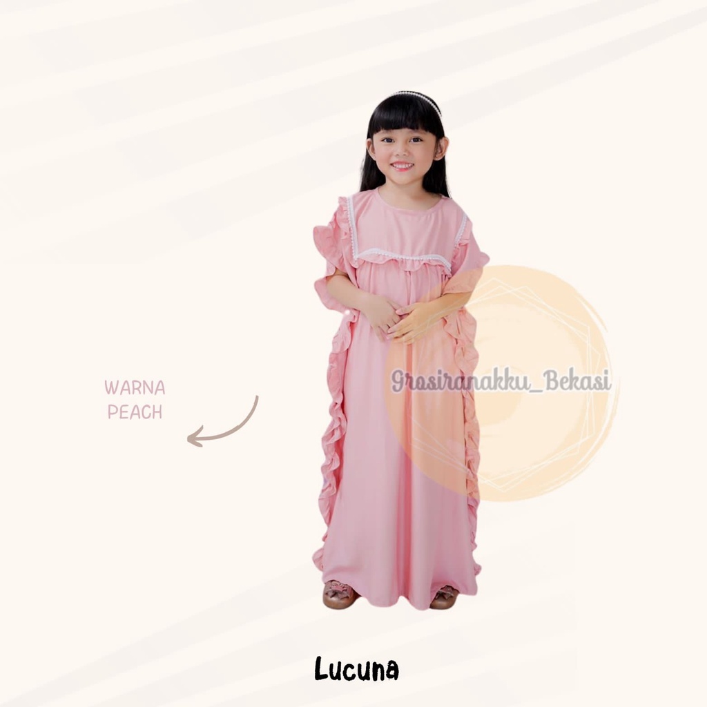 Kaftan Anak Amara Lucuna Junior Mix Warna Size 2-10 THN