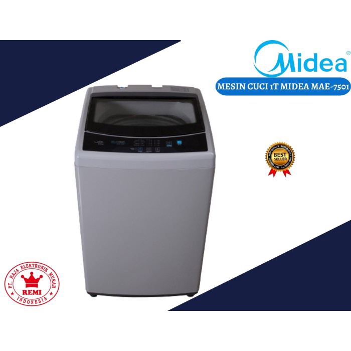 Mesin Cuci Midea 1 Tabung Top Loading 7,5 Kg MAE7501 (SG)