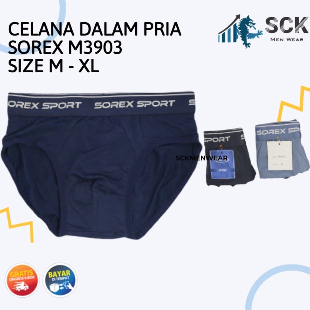 [ISI 1] CD Pria SOREX 3903 / Boxer Cowok CD Cowok SOREX - sckmenwear GROSIR