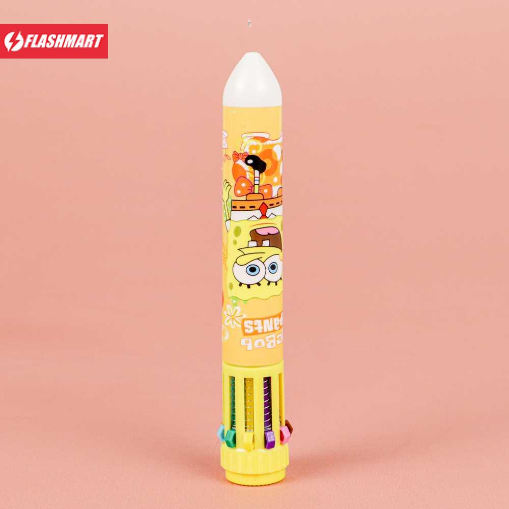 Flashmart Pena Ballpoint Multi Warna 10 Color Pen 1 PCS - SM-10