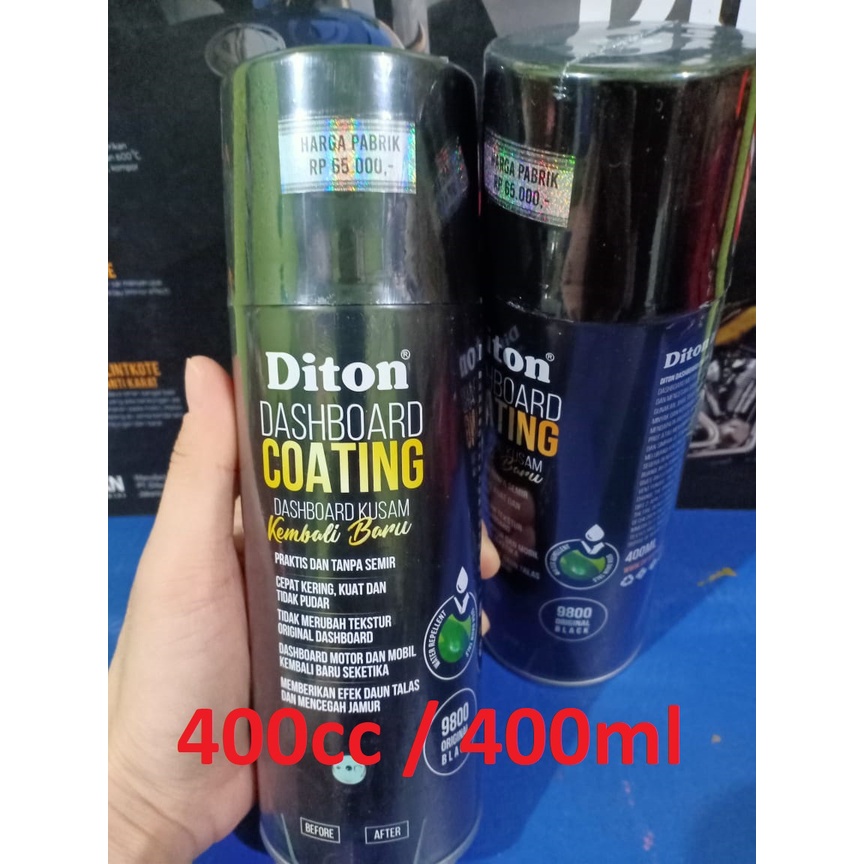 Pilok Pilox Cat Semprot DITON Premium Dashboard Coating Original Black 9800  (Varian 300cc dan 400cc)