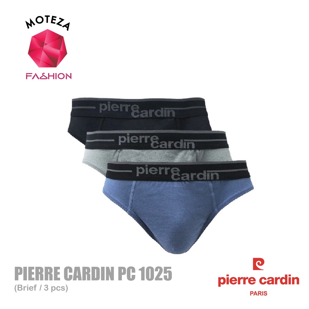 Celana Dalam Underwear Brief Pria Katun - Pierre Cardin PC 1025 / PC1025 - Isi 3 pcs