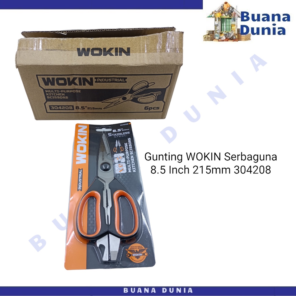 

Gunting Serbaguna WOKIN Industrial 8.5Inch | Multifunction Scissor