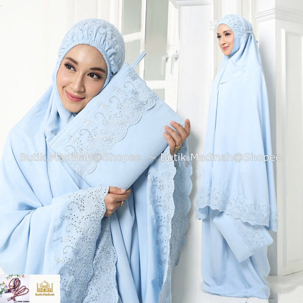 BUTIK.MADINAH PAKET HAMPERS MUKENA DEWASA PASTELEENA BY SITI KHADIJAH DALANOVA
