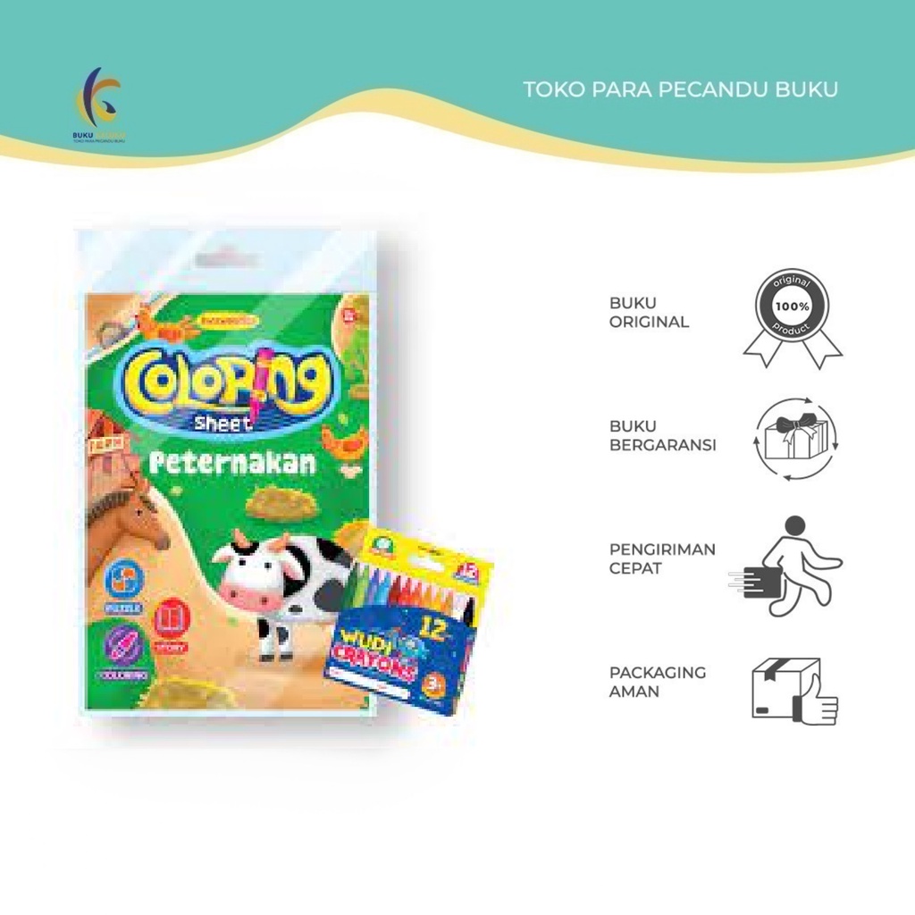 

[PROMO] - BUKU COLOURING PETERNAKAN - Buku Kaluku