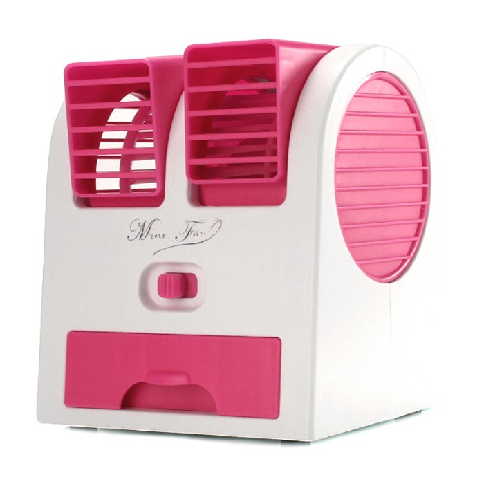 AC Mini Mini Fan AC Portable Double Blower - Pink(S7G7) AC Murah Bisa Dibawa Kemana-mana AC Mini Min